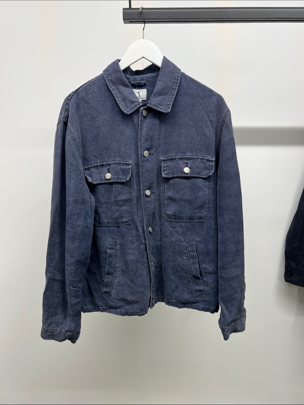 Armani Exchange Dark Blue Shirt Jacket